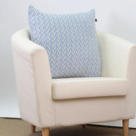 Two colours braid cushion cover