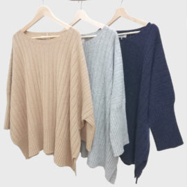 Knitted poncho