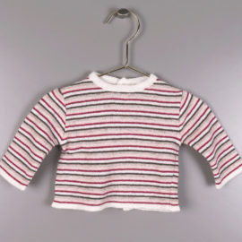 Camisola riscas tricotada