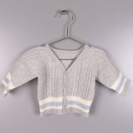 Cardigan with embroidered effect